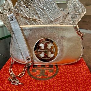 Tory Burch silver bag